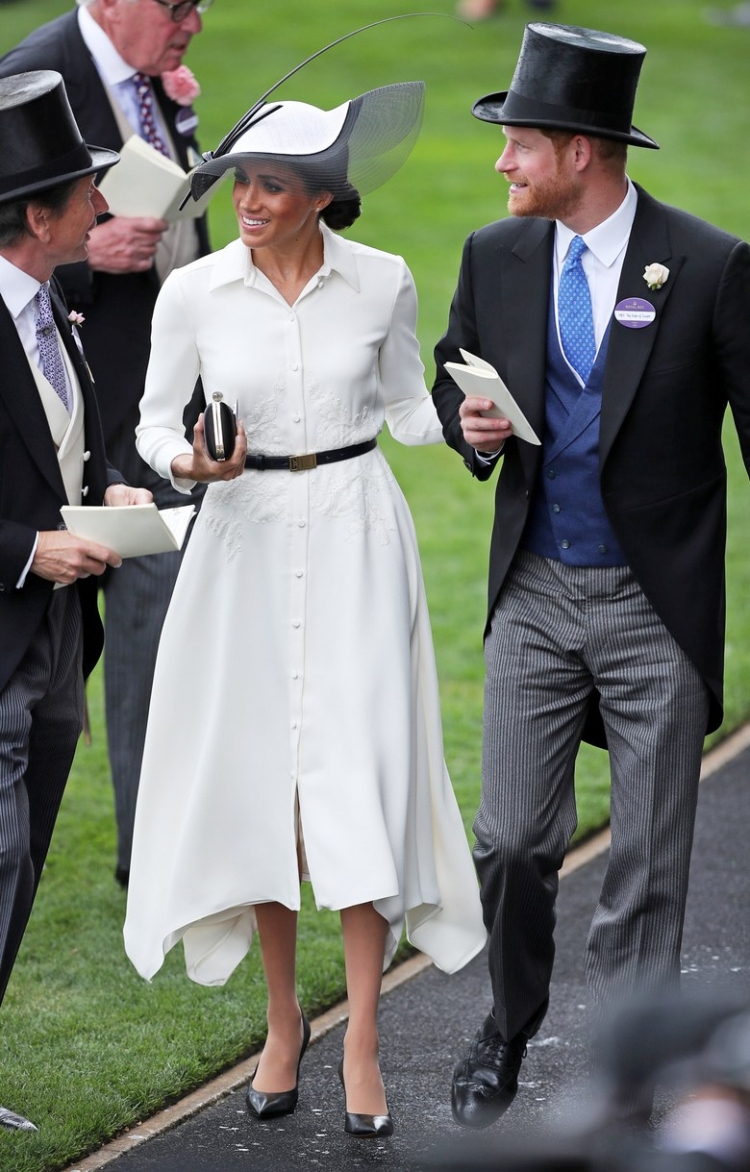 Duchess of Sussex Chose a Dress From Givenchy for a Visit to Royal Horse Racing