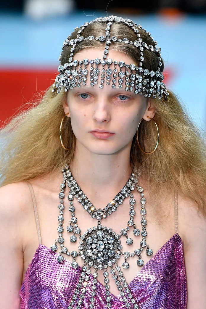 Crystal Headpiece at Gucci