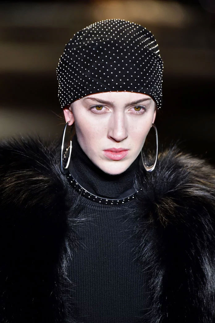 Embellished Cap at Saint Laurent