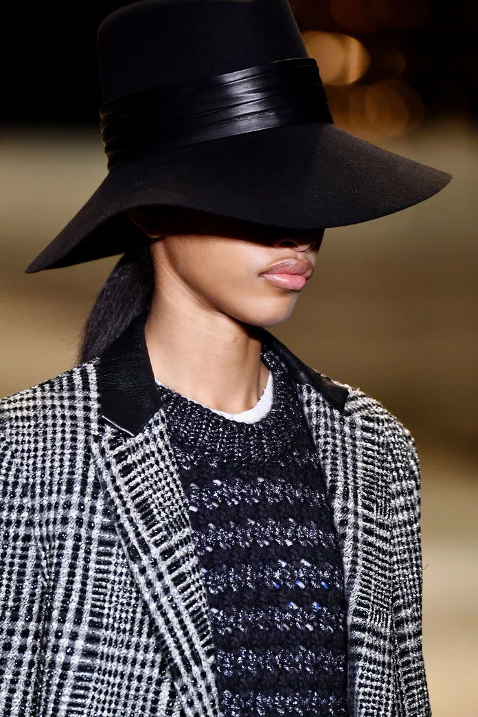 Wide Brimmed Hat at Saint Laurent