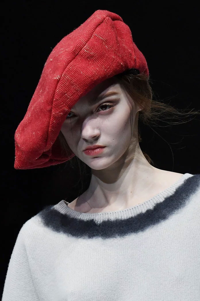 Beret at Giorgio Armani